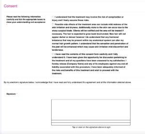 Dermaplaning Consent Form